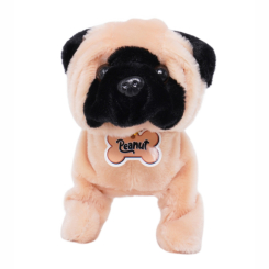 Мягкие животные - Интерактивная игрушка Pugs at play Мопс Peanut (ST-PAP28)