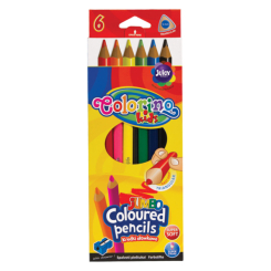 Канцтовари - Олівці кольорові Colorino Jumbo з точилкою 6 кольорів (15516PTR / 1) (15516PTR/1)