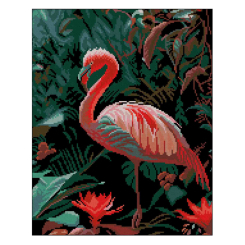 Мозаїка - Алмазна картина Strateg Королівський фламінго (4823113897888)