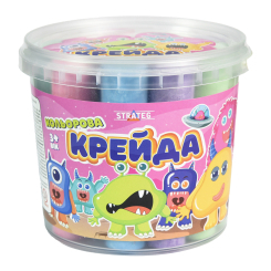 Канцтовари - Крейда Strateg Монстри різнокольорова 16 штук (50138) Канцтовари - Крейда Strateg Монстри різнокольорова 16 штук (50138)