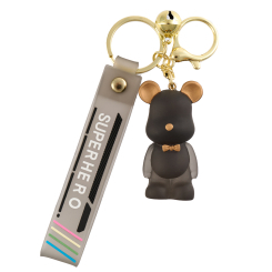 Брелоки - Брелок Brelok market Ведмедик прозорий чорний (2060000021175)