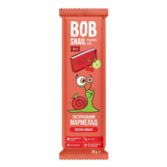 Сладости - Натуральный мармелад Bob Snail Яблоко-Вишня (4820219340072)