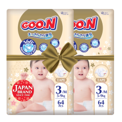 Товари для догляду - Підгузки Goo.N Premium soft M (5-9 кг) 128 штук (F1010101-154-2)