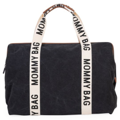 Рюкзаки та сумки - Сумка Childhome Mommy bag Signature canvas black (CWMBBSCBL)