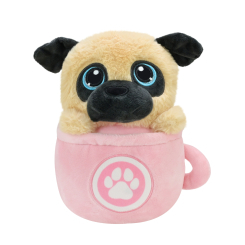 М'які тварини - ​М'яка іграшка Країна Іграшок Собачка в чашці 25 см (QD2404)