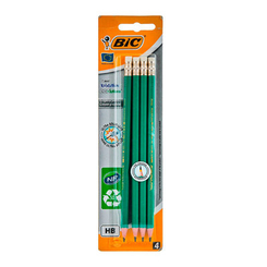 Канцтовари - Набір олівців BIC Evolution HB з ластиком 4 шт (8902752)