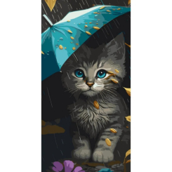 Товары для рисования - Картина по номерам Art Craft Милый котенок 40 х 80 см (11534-AC)