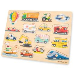 Розвивальні іграшки - Пазл-сортер New classic toys Транспорт (10442)