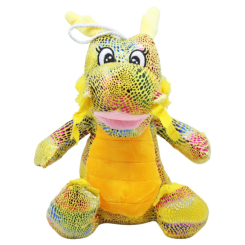 М'які тварини - М'яка іграшка Дракон жовтий 30 см MIC (M16334) (222771)