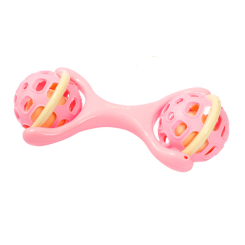 Погремушки, прорезыватели - Погремушка Lindo Розовая гантель (4890210703329)