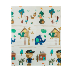 Розвивальні килимки - ​Дитячий двосторонній складний килимок Poppet Лісові мешканці та Добрі сусіди (2036013)