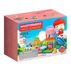 Магнітні конструктори - Магнітний конструктор Magformers Магазин морозива 22 елементи (717008)