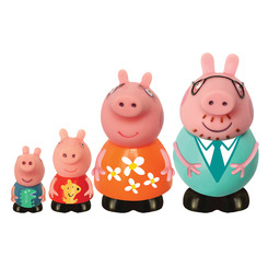 Іграшки для ванни - Набір іграшок-бризкунчиків Peppa Pig Сім'я Пеппи (25068)