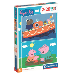 Пазли - Пазл Clementoni Peppa Pig 2 по 20 елементів (24797) Пазли - Пазл Clementoni Peppa Pig 2 по 20 елементів (24797)