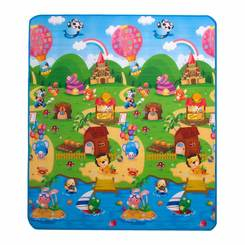 Уцінені іграшки - Уцінка! Дитячий двосторонній килимок Сонячний день і Кольорові циферки Limpopo (LP003-150)