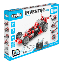 Конструктори з унікальними деталями - Конструктор Engino Inventor Motorized Гоночний автомобіль 10 в 1 (IN50)