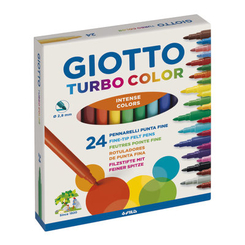 Канцтовари - Фломастери Fila Giotto Turbo color 24 кольори (417000)