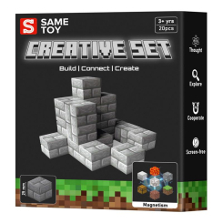 Магнітні конструктори - Магнітний конструктор Same toy Creative Set Stone 20 деталей (MCRAFT-9862-SM)