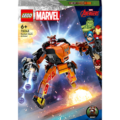 Конструктори LEGO - Конструктор LEGO Marvel Робоброня Єнота Ракети (76243)