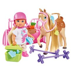Куклы - Кукольный набор Steffi & Evi Love Эви Холидей Конюшня (5733274)