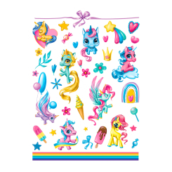 Косметика - Набор тату для тела Arley Sign Сладкие единорожки (1724)