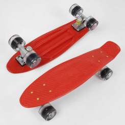 Пенниборд - Пенни борд Best Board со светящимися PU колёсами Red (99981)