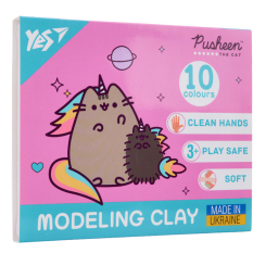 Наборы для лепки - Пластилин Yes Pusheen 10 цветов (540663)