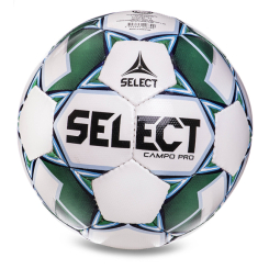 Спортивные активные игры - Мяч футбольный Campo Pro IMS CAMPO-PRO-W Select №5 Бело-зеленый (57429185) (2272295454)