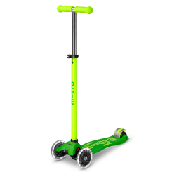 Самокаты - Самокат Micro Maxi Deluxe Neon LED Зеленый попугай (MMD232)