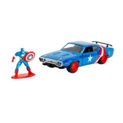 Автомоделі - Автомодель Jada Marvel Avengers Plymouth GTX з фігуркою Капітана Америки (253223024)