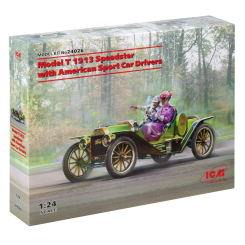 Конструкторы с уникальными деталями - Конструктор ІСМ Модель T 1913 Speedster с американскими водителями спортивных автомобилей (24026)
