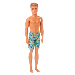 Ляльки - Лялька Barbie Пляж в зеленому купальнику (FJF08/DGT83)