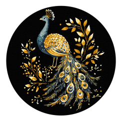 Товари для малювання - Картина за номерами Brushme Павич 30 см (RCB00114M) Товари для малювання - Картина за номерами Brushme Павич 30 см (RCB00114M)