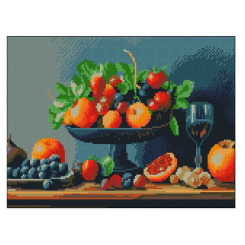 Мозаїка - Алмазна картина Strateg Чаша з фруктами (4823113898335)
