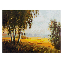 Мозаика - Алмазная картина Strateg Утро на лужайке 40х50 см (FA40190)