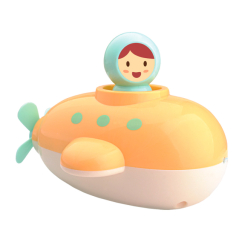 Игрушки для ванны - Игрушка  для ванны Bebelino Заводная подводная лодка желтая (58132)