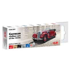 Канцтовары - Набор красок ІСМ Для немецких гражданских автомобилей 1930-х годов (3065)