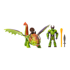 Фігурки персонажів - Набір Dragons Як приборкати дракона 3 Дракон Трощиголова та вікінг Ерет (SM66621/7366)