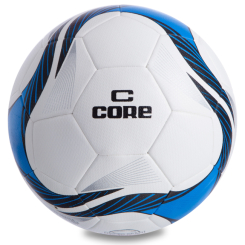 Спортивні активні ігри - М'яч футбольний planeta-sport №5 PU HIBRED CORE SUPER CR-013 Білий-синій