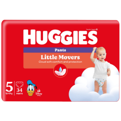 Подгузники - Подгузники-трусики Huggies Little Movers Jumbo 5 12-17 кг 34 x 2 шт (5029053564388)