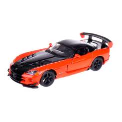 Транспорт и спецтехника - Автомодель Bburago Dodge Viper SRT10 ACR оранжево-черный металлик 1:24 (18-22114 met orange black)