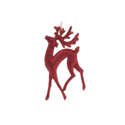 Аксесуари для свят - Ялинкова прикраса BonaDi Олень 14 см Червоний (788-385) (MR63061)