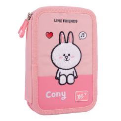 Пеналы и кошельки - Пенал жесткий Yes HP-01 Line Friends Pretty Choco and Cony (533638)