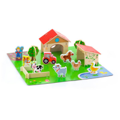 Фигурки животных - Игровой набор Viga Toys Ферма 30 элементов (50540)