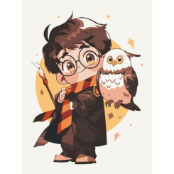 Товари для малювання - Картина за номерами Art Craft Гаррі та Гедвіґа 30 х 40 см (15594-AC)