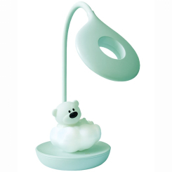 Меблі для геймерів - Настільна LED лампа Kite Cloudy Bear зелений (K24-493-2-4)