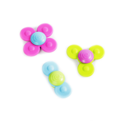 Погремушки, прорезыватели - Набор прорезывателей Fat Brain Toys Whirly Squigz с присосками 3 штуки (F210ML)