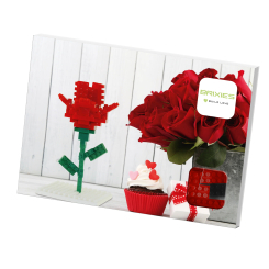 Конструктори з унікальними деталями - Конструктор BRIXIES Листівка Квітка 55 деталей (220.015)