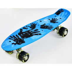 Пенниборд - Скейт Пенни борд со светящимися PU колёсами Best Board Palms Разноцветный (74539)