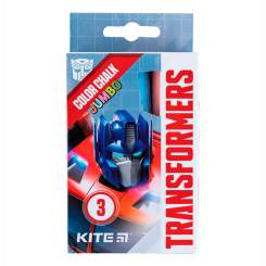 Канцтовары - Мел цветной Kite Jumbo Transformers 3 шт (TF24-077)